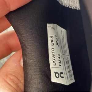 On Running Black Athletic Shoes